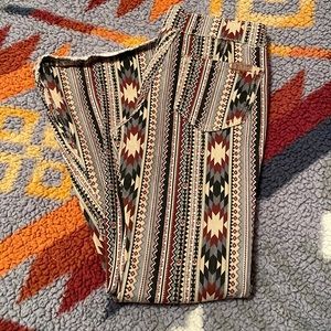 Rock & Roll Denim Aztec Bell Bottom Jeans